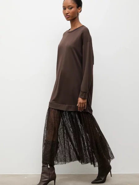 Answear.LAB rochie maxi oversize maro