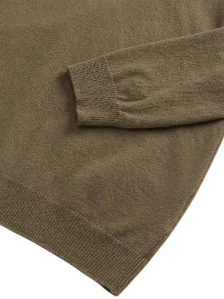Pulover Woolrich cu decolteu rotund maro
