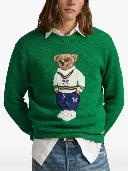 Șosete Polo Ralph Lauren de in cu broderie în carouri roșu