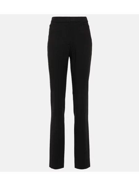 Pantaloni cu talie înaltă Toteme cu talie înaltă negru