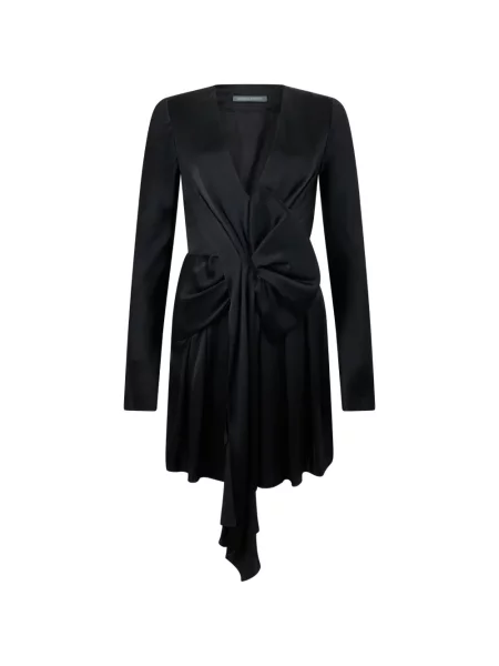 Rochie mini Alberta Ferretti drapată negru
