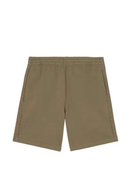 Pantaloni scurți Burberry în carouri maro