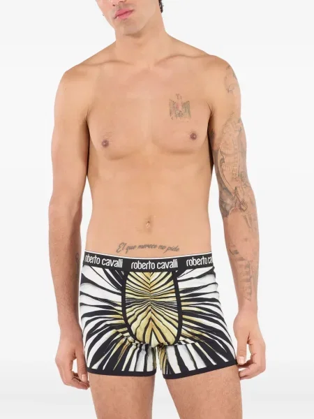 Boxeri Roberto Cavalli cu imagine alb
