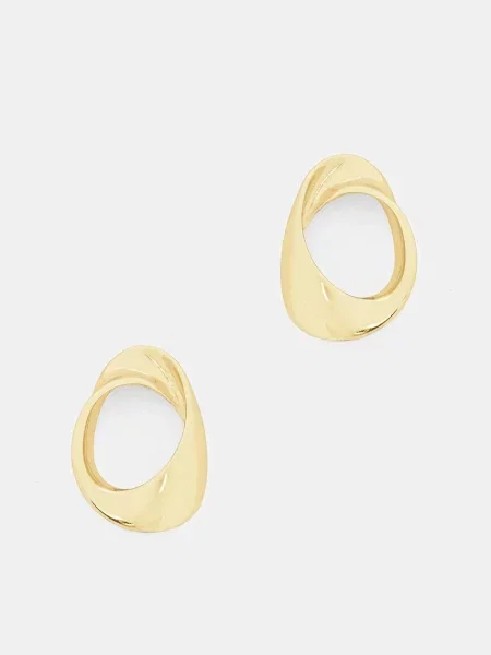 Pozlaćene srebrne naušnice Answear.LAB zlatna