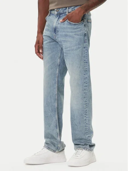 Guess Jeans Blugi Straight Fit albastru