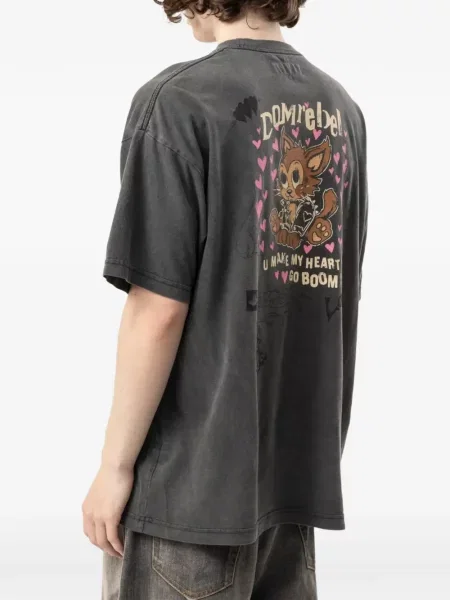 Tricou Domrebel cu imagine gri