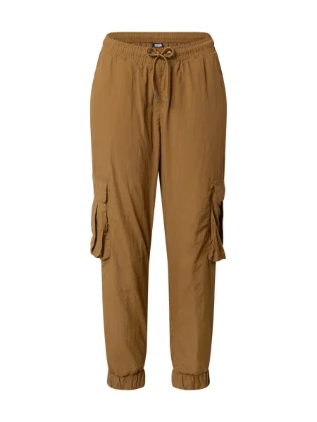 Pantaloni cargo Urban Classics cu talie înaltă maro