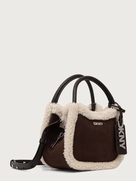 Замшевая сумка через плечо Dkny