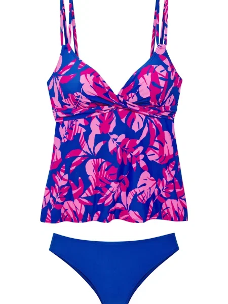 VIVANCE by LASCANA Costum de baie Tankini regal / roz / magenta albastru