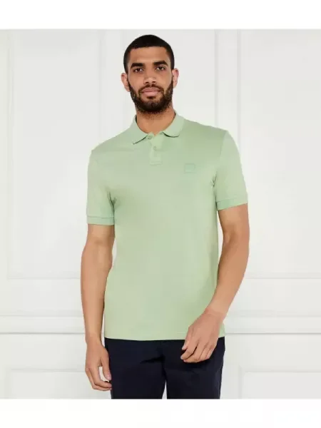 BOSS ORANGE Polo | stretch verde