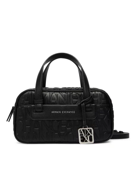 Rucsac Armani Exchange din piele negru