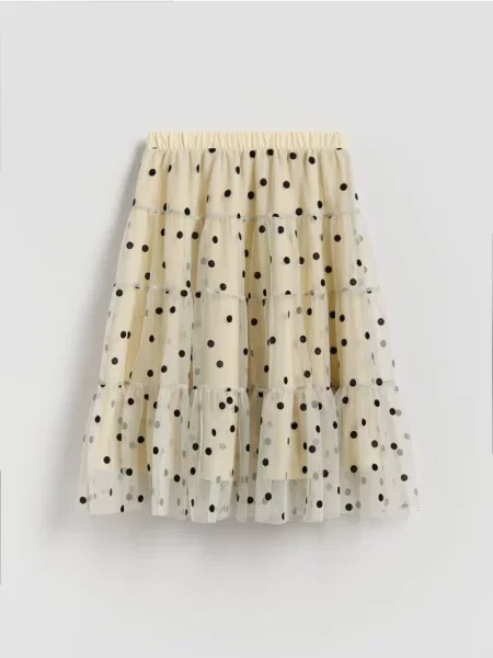 Reserved Тюлева спідниця в горошок різнобарвний 
