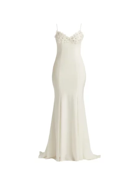 Rochie maxi Tadashi Shoji cu model floral cu aplicații de costum