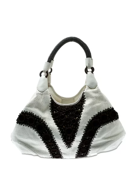 Torebka skórzana Cole Haan skórzana biała