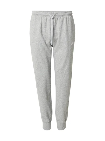 Nike Sportswear Kalhoty Club Fleece šedá bílá