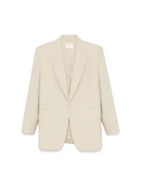 Marynarka Saint Laurent wełniana beżowa