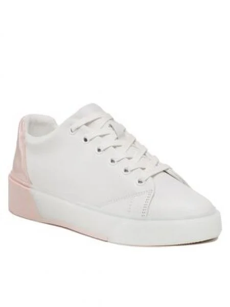Sneakerși Calvin Klein din piele alb