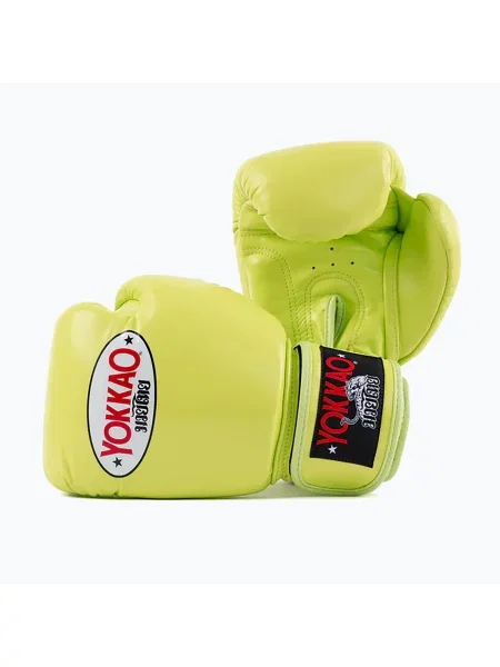 Boxerské rukavice YOKKAO Matrix lime punch zelené
