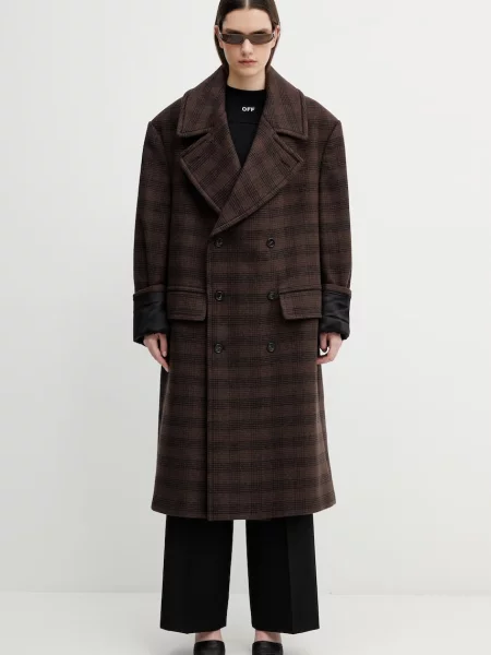 Шерстяное пальто Mm6 Maison Margiela
