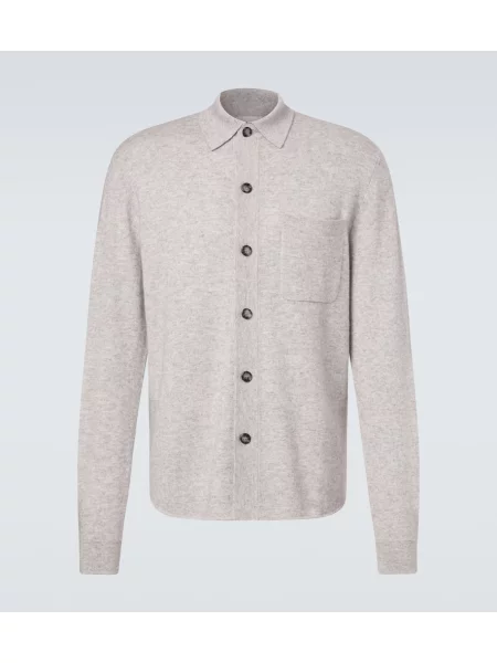 Pulover Allude din cașmir gri