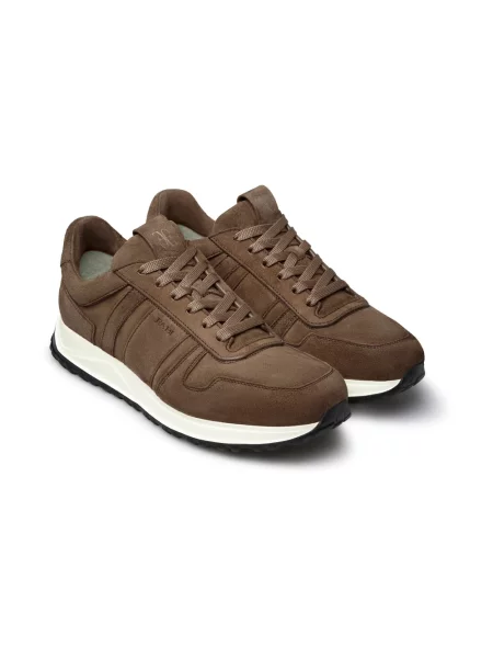Sneakersy Fabi zamszowe brązowe
