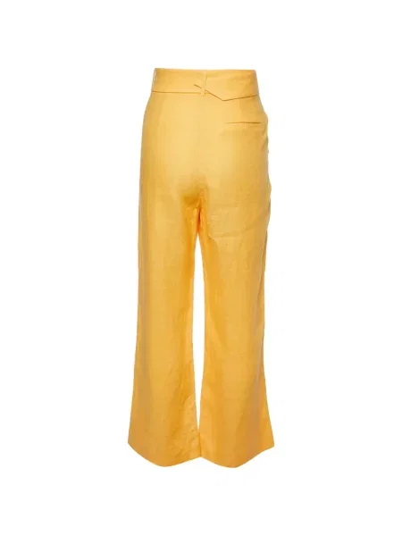 Pantaloni Nanushka de in galben