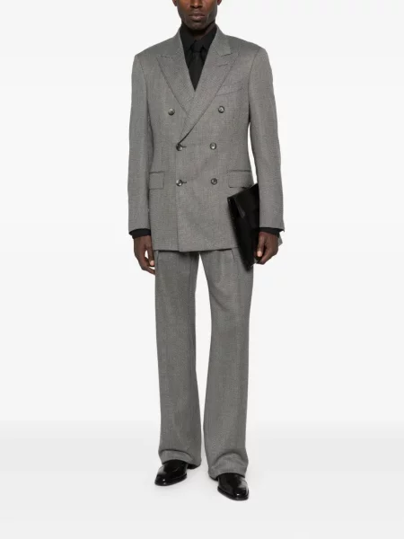 Pantaloni Tom Ford de lână gri