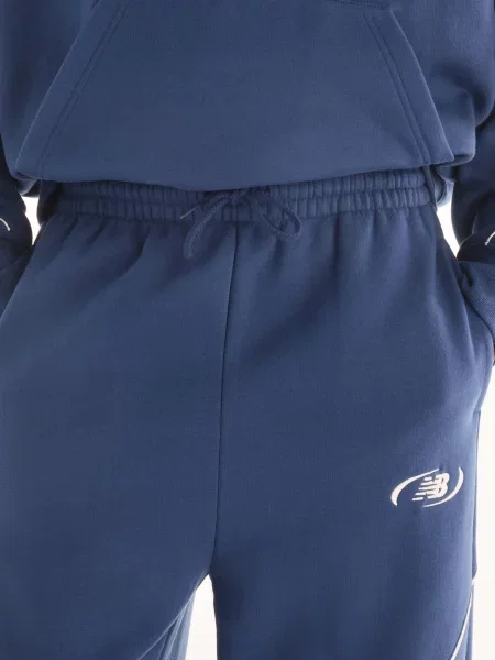 Флисовые спортивные штаны New Balance синие