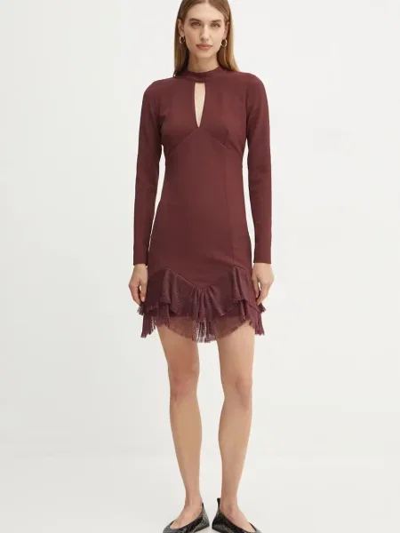 Twinset rochie bordo
