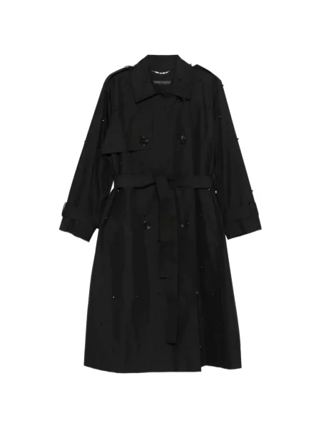 Trencz Marina Rinaldi z koralikami czarny