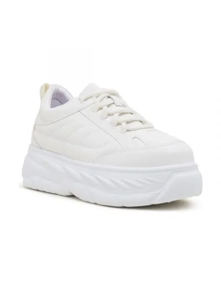 HUGO Sneakers JODENE cu adaos de piele alb