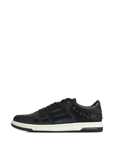 Sneakerși Amiri cu șireturi din dantelă cu tepi negru