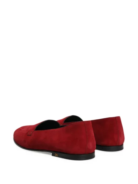 Szarvasbőr loafer Dolce & Gabbana piros