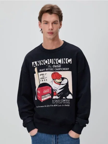 Детский свитшот Reserved черный