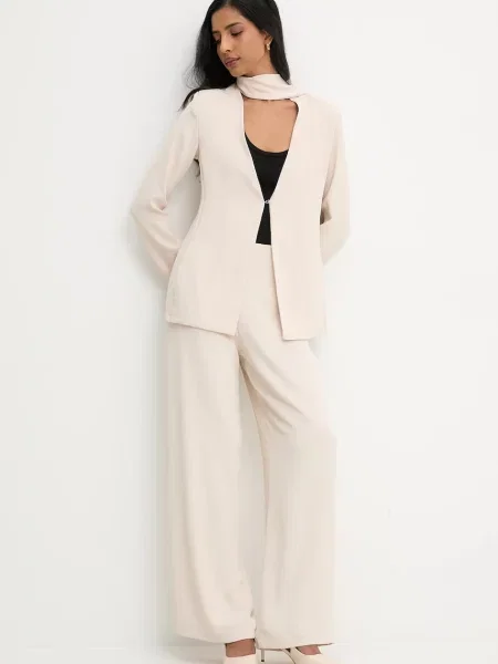 Піджак Answear.LAB однобортний однотонна бежевий