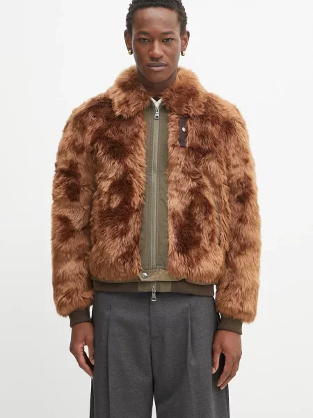 Andersson Bell kurtka Flight Fur Bomber przejściowa brązowy