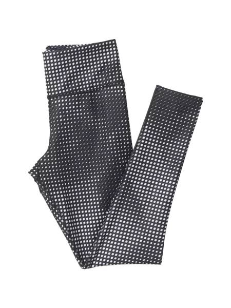 Legginsy Adidas do biegania z nadrukiem z dekoltem w serek czerwone