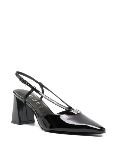 Pantofi cu toc Guess cu bretele negru