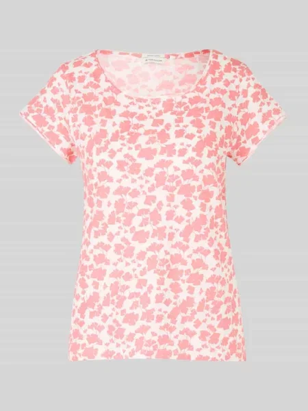 T-shirt o kroju relaxed fit z czystej bawełny Tom Tailor