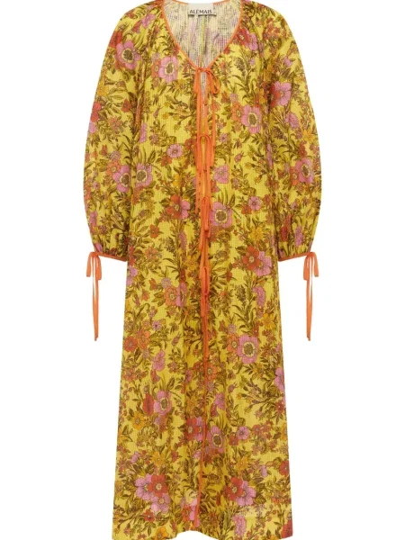 Rochie tip cămașă Alemais galben