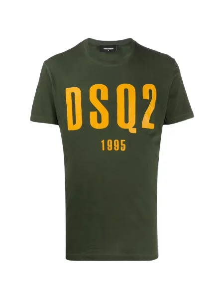 Scurt tricou Dsquared2 cu imagine verde