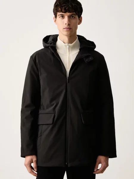 Trussardi geacă cu puf pentru bărbați negru
