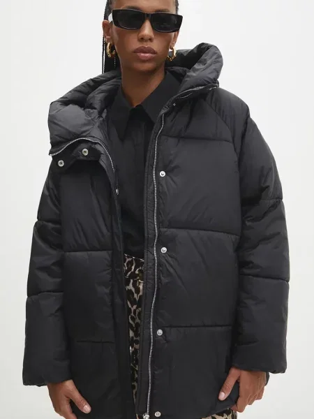 Answear Lab geaca femei de iarna oversize negru