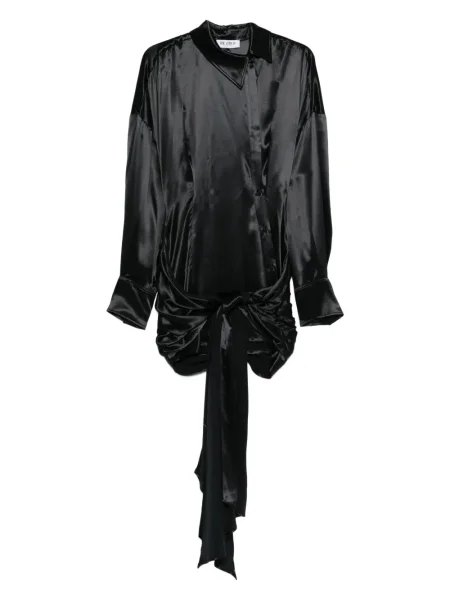 Rochie maxi The Attico lungă de costum negru