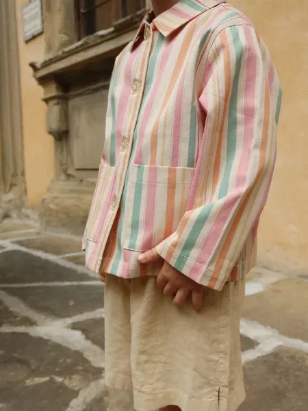 Konges Sløjd šortky lněné FRANZEN LINEN SHORTS béžové