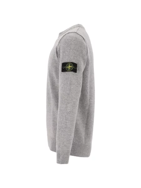 Pulover Stone Island cu strasuri gri
