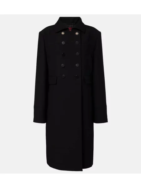 Palton Gucci de lână negru