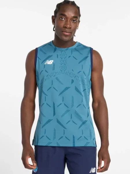 Майка спортивна футболка New Balance синя