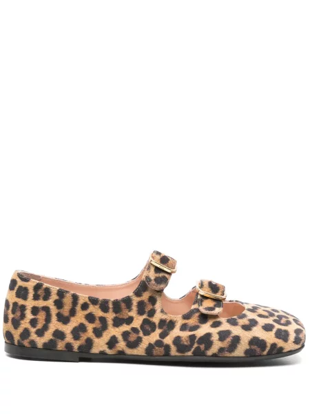Balerini Agl cu imagine cu model leopard maro