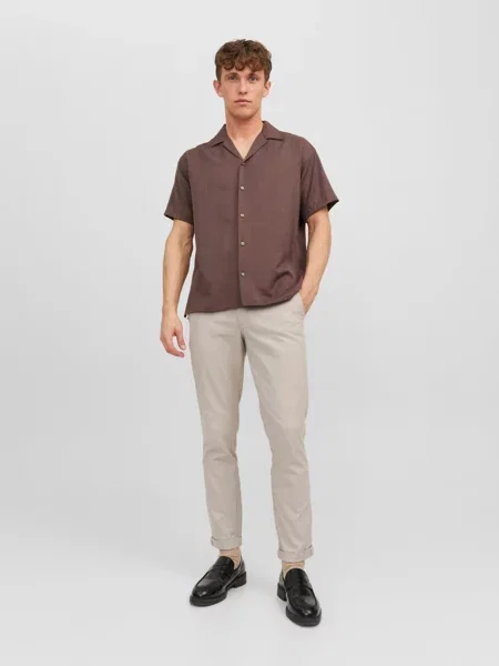JACK & JONES Штани повсякденні Молочний Без підкладки